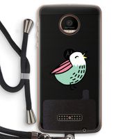 Birdy: Motorola Moto Z Force Transparant Hoesje met koord