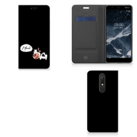 Nokia 5.1 (2018) Magnet Case Cow - thumbnail