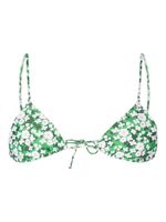 Borgo De Nor haut de bikini à fleurs - Vert - thumbnail