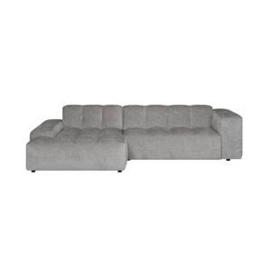 by fonQ Mumble Hoekbank met Chaise Longue Links - Chenille - Grijs