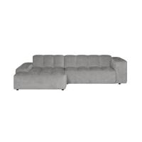 by fonQ Mumble Hoekbank met Chaise Longue Links - Chenille - Grijs