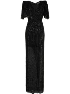 Jenny Packham robe longue Ava à ornements - Noir