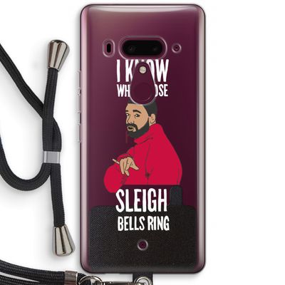 Sleigh Bells Ring: HTC U12+ Transparant Hoesje met koord