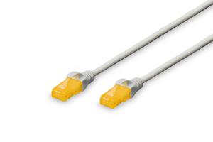 Digitus DK-1613-A-030 RJ45 Netwerkkabel, patchkabel CAT 6A U/UTP 3.00 m Grijs Halogeenvrij, Verdraaide paren 1 stuk(s)