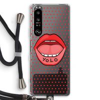Yolo Denise: Sony Xperia 1 III Transparant Hoesje met koord