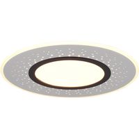 LED Plafondlamp - Plafondverlichting - Trion Virsa - 44W - Aanpasbare Kleur - Dimbaar - Afstandsbediening - Rond - Mat Nikkel - Aluminium - thumbnail