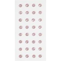 Creativ Company Strasstenen, d 8 mm, lichtrood, 32 stuk/ 1 doos