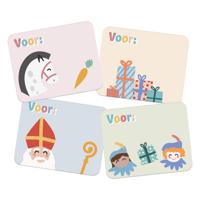 Folat BV Cadeau naamstickers sint en pieten, 50st.
