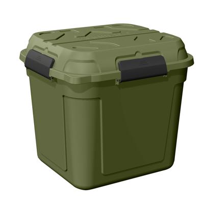Sunware outdoor/tuin opberg box - waterdicht - groen - 110 liter - 53 x 60 x 55 cm - kunststof