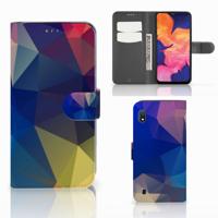 Samsung Galaxy A10 | Book Case | Polygon Dark
