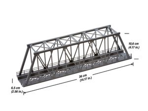 NOCH 21320 H0 Vakwerkbrug 1 spoor Universeel (l x b x h) 360 x 70 x 106 mm