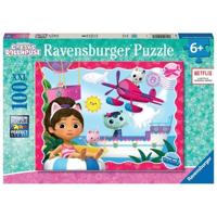 Ravensburger-GABBY'S POPPENHUIS - XXL-puzzel van 100 stukjes - Het avontuur van de katten! / Gabby's poppenhuis-4005555010531-Vanaf 6 jaar