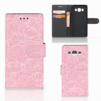 Samsung Galaxy J5 2016 Hoesje White Flowers - thumbnail