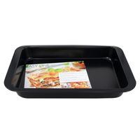 Zwarte ovenschalen/bakvormen - kunststof - 36 x 24 cm Zwarte ovenschalen/bakvormen - kunststof - 36 x 24 cm