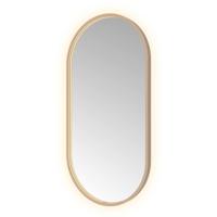Hotbath &More Mirrors Oval LED Badkamerspiegel - Ovaal - 100 x 50 cm - Geborsteld Koper Pvd