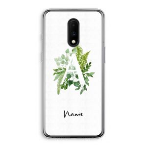 Green Brush: OnePlus 7 Transparant Hoesje