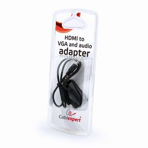 HDMI naar VGA adapter met audio, Blister verpakking