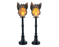 Gargoyle lamp post, set of 2, b/o (4.5v) - LEMAX - thumbnail
