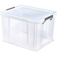 Whitefurze - Allstore Opbergbox Afsluitbaar 36 liter - Polypropyleen - Transparant - thumbnail