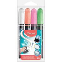 Maped krijtmarker, etui met 4 stuks in geassorteerde kleuren