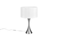 Trio Moderne schemerlamp Sabia RVS met wit 515700107 - thumbnail