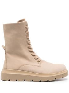 ECCO bottines en daim Nouvelle à lacets - Tons neutres