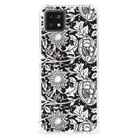 OPPO A53 5G | A73 5G Case Black Flowers - thumbnail