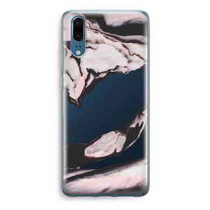 Roze stroom: Huawei P20 Transparant Hoesje