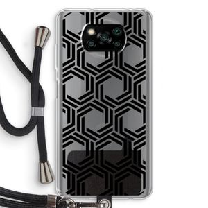 Geometrisch patroon: Xiaomi Poco X3 NFC Transparant Hoesje met koord