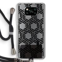 Geometrisch patroon: Xiaomi Poco X3 NFC Transparant Hoesje met koord