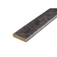 Leen Bakker - Plakplint Stone-Slate - Antraciet - 240x2,2x0,5 Cm - HDF - Grijs