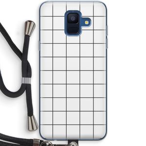 Rooster: Samsung Galaxy A6 (2018) Transparant Hoesje met koord