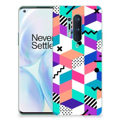 OnePlus 8 Pro | TPU Hoesje | Blokken Kleurrijk