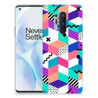 OnePlus 8 Pro | TPU Hoesje | Blokken Kleurrijk