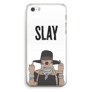Slay All Day: iPhone 5 / 5S / SE Transparant Hoesje