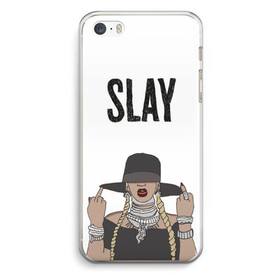Slay All Day: iPhone 5 / 5S / SE Transparant Hoesje