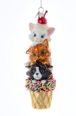 Orn.glas ijscoup l13cm - Kurt s adler