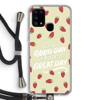 Don't forget to have a great day: Samsung Galaxy M31 Transparant Hoesje met koord