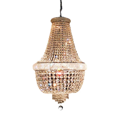 Kroonluchter Margaretha goud in 4 diameters