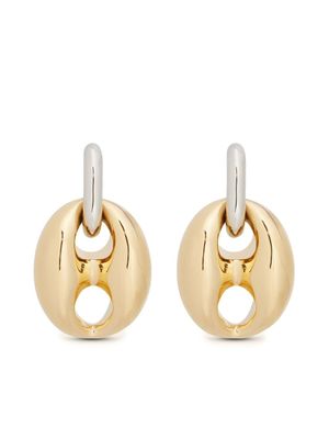Rabanne boucles d'oreilles Eight à design épais - Argent
