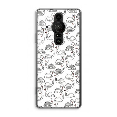 Zwanen: Sony Xperia Pro-I Transparant Hoesje