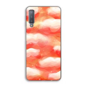 Lichte Wolken: Samsung Galaxy A7 (2018) Transparant Hoesje