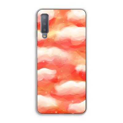 Lichte Wolken: Samsung Galaxy A7 (2018) Transparant Hoesje