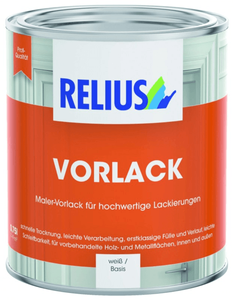 relius vorlack wit 0.75 ltr