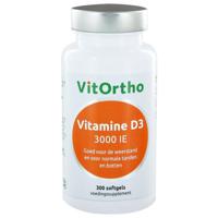 Vitamine D3 3000 IE 300 softgels