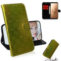 Voor Galaxy S9 plus effen kleur kleurrijke magnetische Buckle horizontale Flip PU lederen draagtas met houder & kaartsleuven & portemonnee & Lanyard (