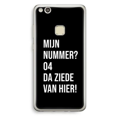 Da ziede van hier - Zwart: Huawei Ascend P10 Lite Transparant Hoesje
