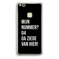 Da ziede van hier - Zwart: Huawei Ascend P10 Lite Transparant Hoesje