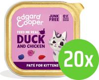 Cat kitten pate duck/chicken 85g - Edgard en cooper