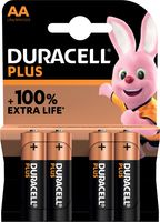 Duracell batterij Plus 100% AA, blister van 4 stuks - thumbnail